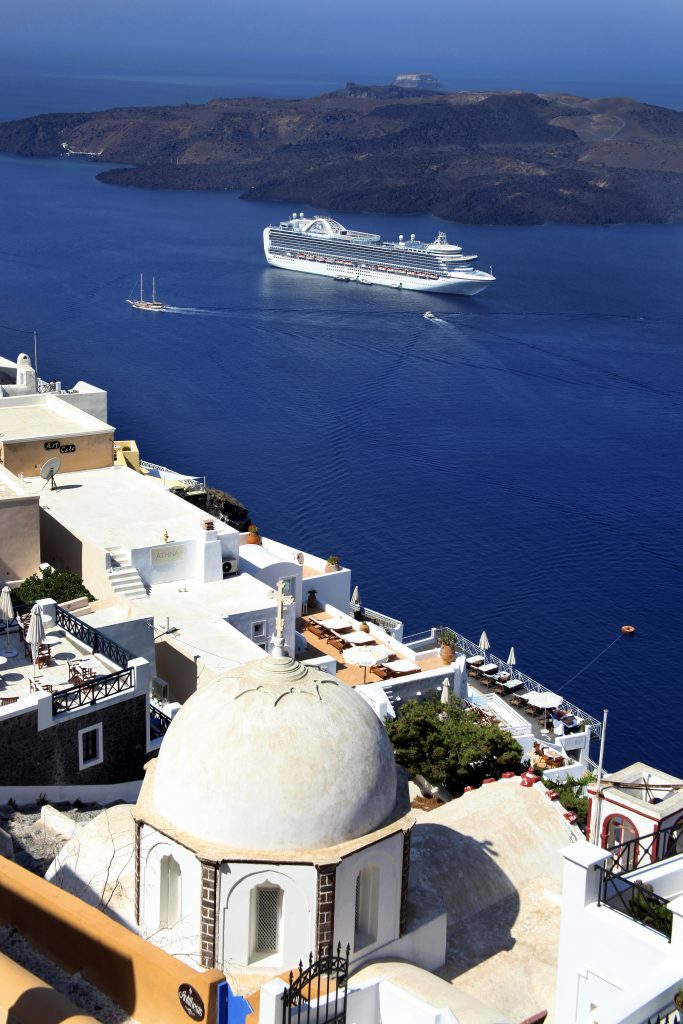 seascape, santorini, cyclades islands, greece